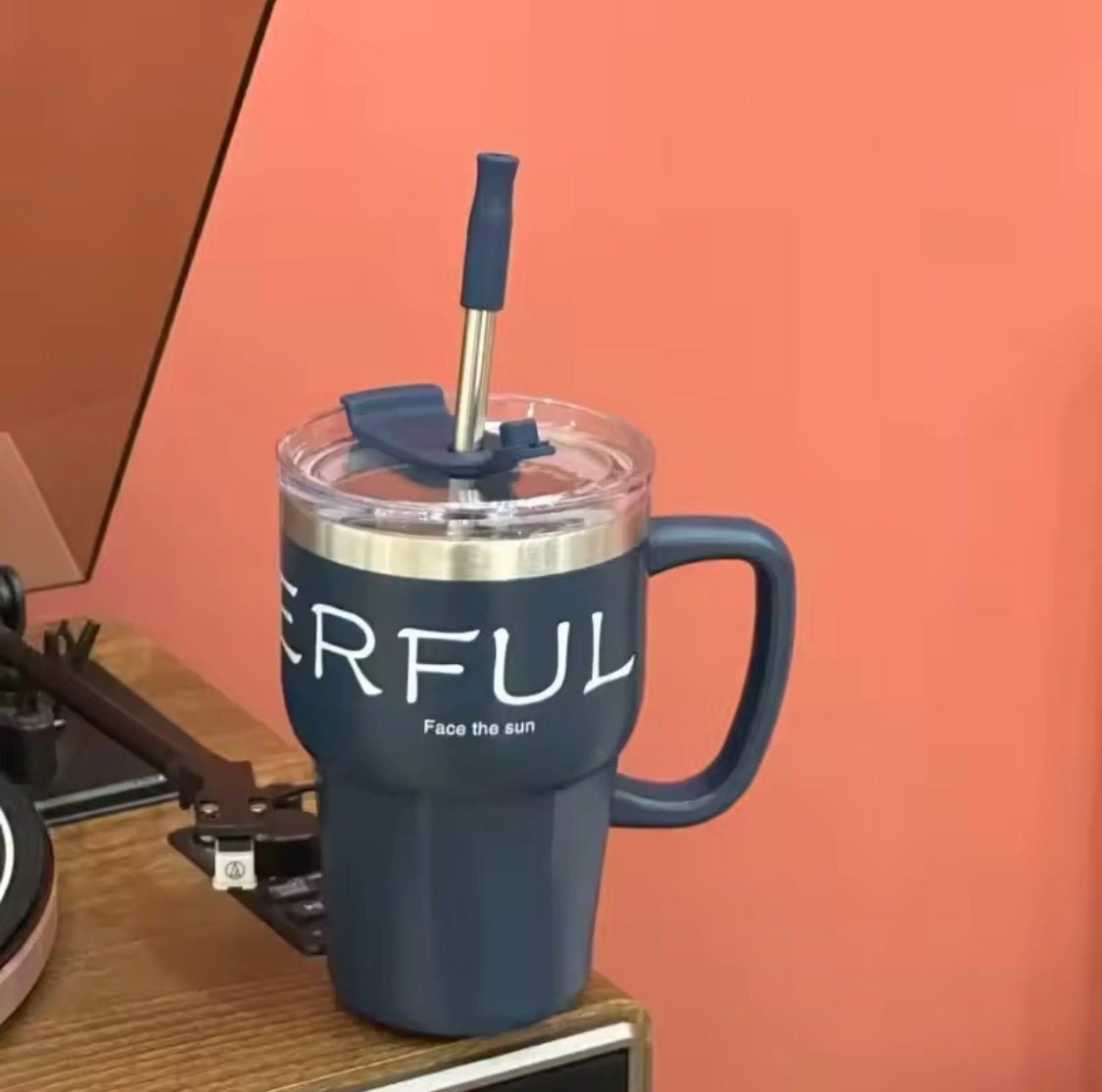 600ml Korean Style Coffe Mug, Office Water Cup, Dual Drinking Straw Coffee Cup, Stainless Steel Office Mug, Stainless Steel Thermos Mug 600ml Korean Style Coffe Mug, Office Water Cup, Dual Drinking Straw Coffee Cup, Stainless Steel Office Mug, Stainless Steel Thermos Mug